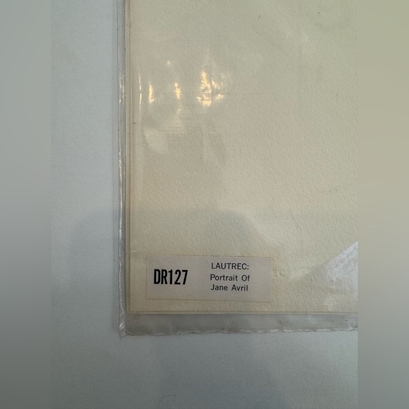 “Portrait of Jane Avril” Sealed Vintage Print by Henri de Toulouse-Lautrec - Picture 7 of 10